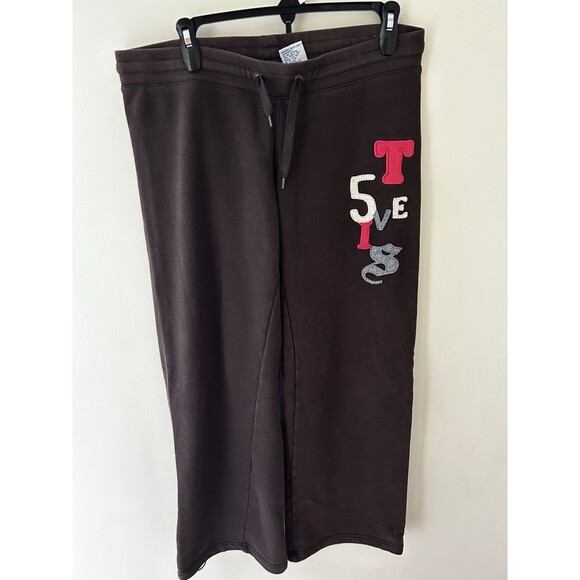 Vtg Women’s Triple Five Soul Sweatpants L Brown Y2K 2000s Logo Streetwear 555 - Picture 1 of 7